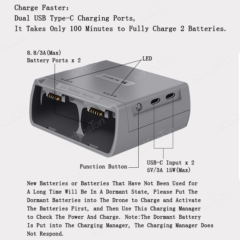 Hub de charge pour DJI Mini 4K - Drone Power Bank avis et prix