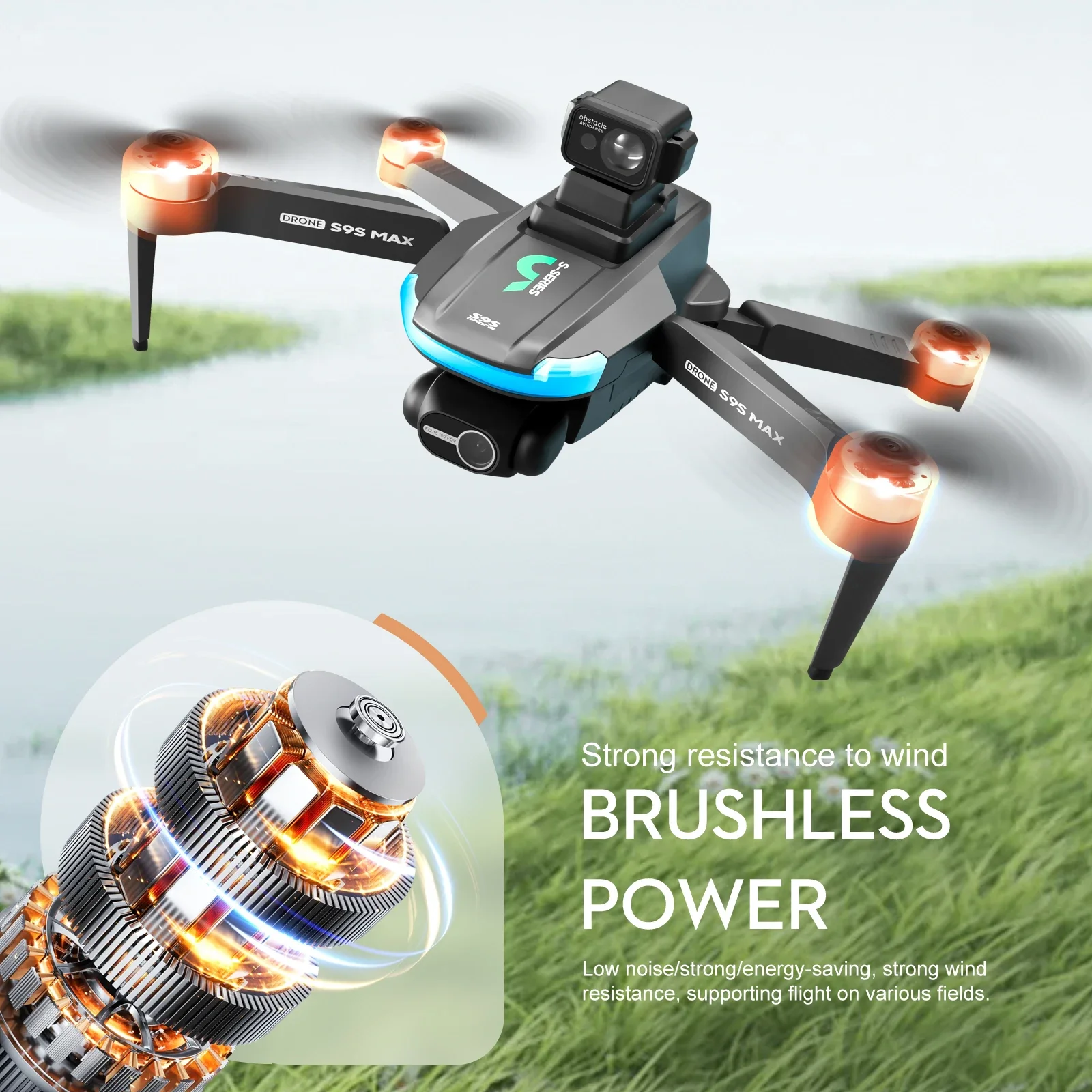 Nouveau S9S MAX MINI Drone 4K  - Drone Remote Controller Lanyard avis et prix