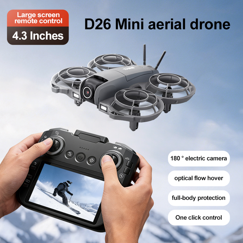 Drone D26 4K Aérien HD 180 °   - Drone Battery Adapter avis et prix
