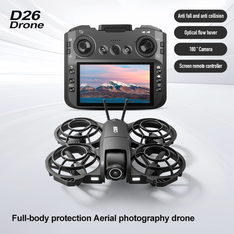 Drone D26 4K Aérien HD 180 °   - Drone Battery Adapter avis et prix